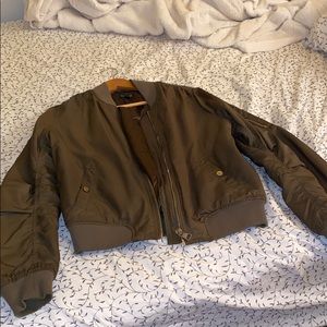 Army Green Bomber Jacket